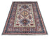 3x5 Gray Kazak Afghan Hand Knotted Geometric Wool Area Rug